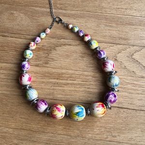 Colorful bead necklace